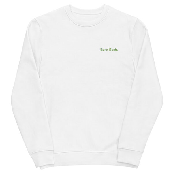 unisex eco sweatshirt white front 6599450f88795